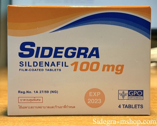 Sidegra 100 mg ซิเดกร้า ไวอากร้าไทย